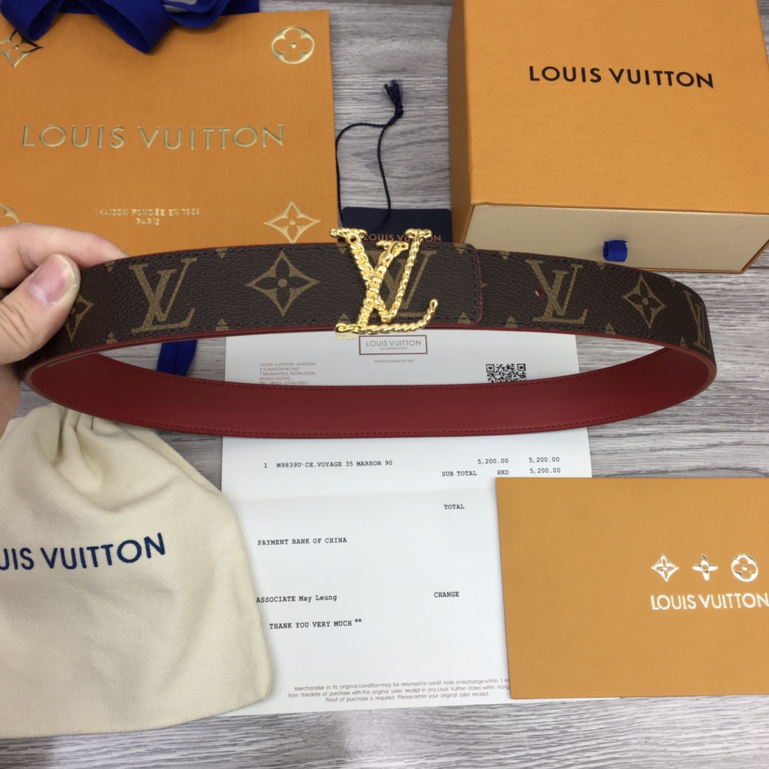 LV Women Initiales 30mm Reversible Belt M0696V
